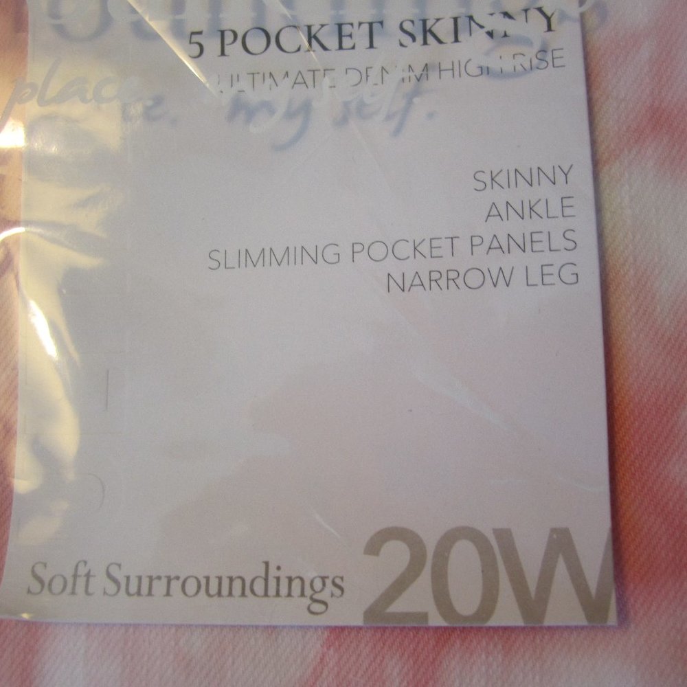 Soft Surroundings Skinny ankle jeans  Size 20W  NWT